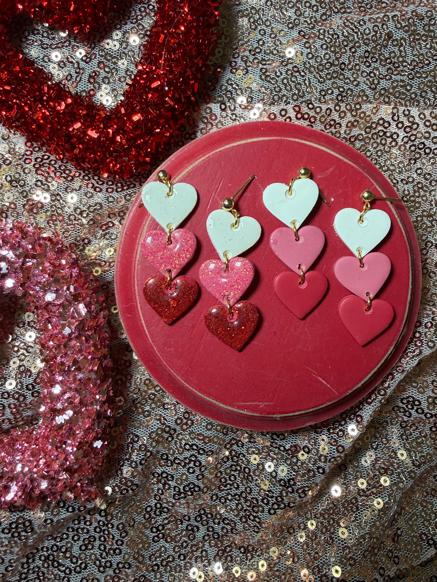 Ombré Heart Dangles