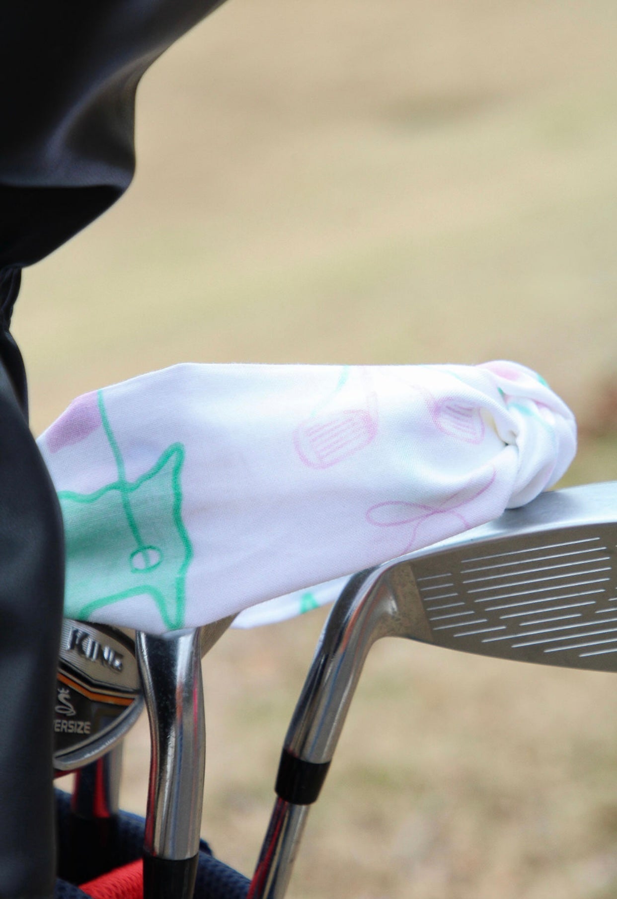 Pink Golf Cart Headband