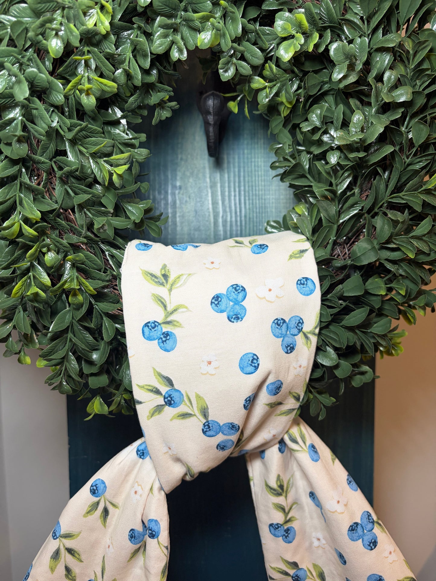 Blueberry Wreath Sash