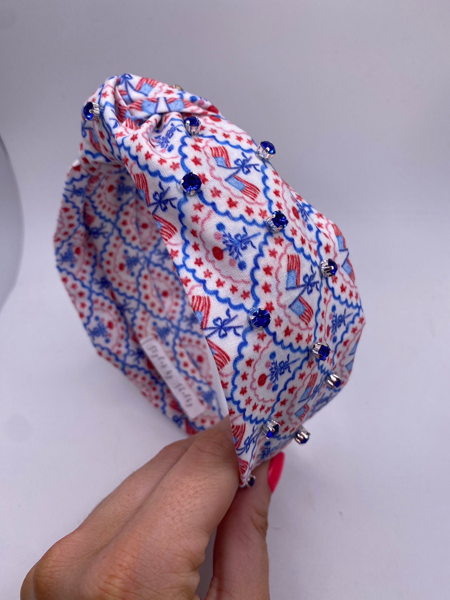 Flag Headband with Gems