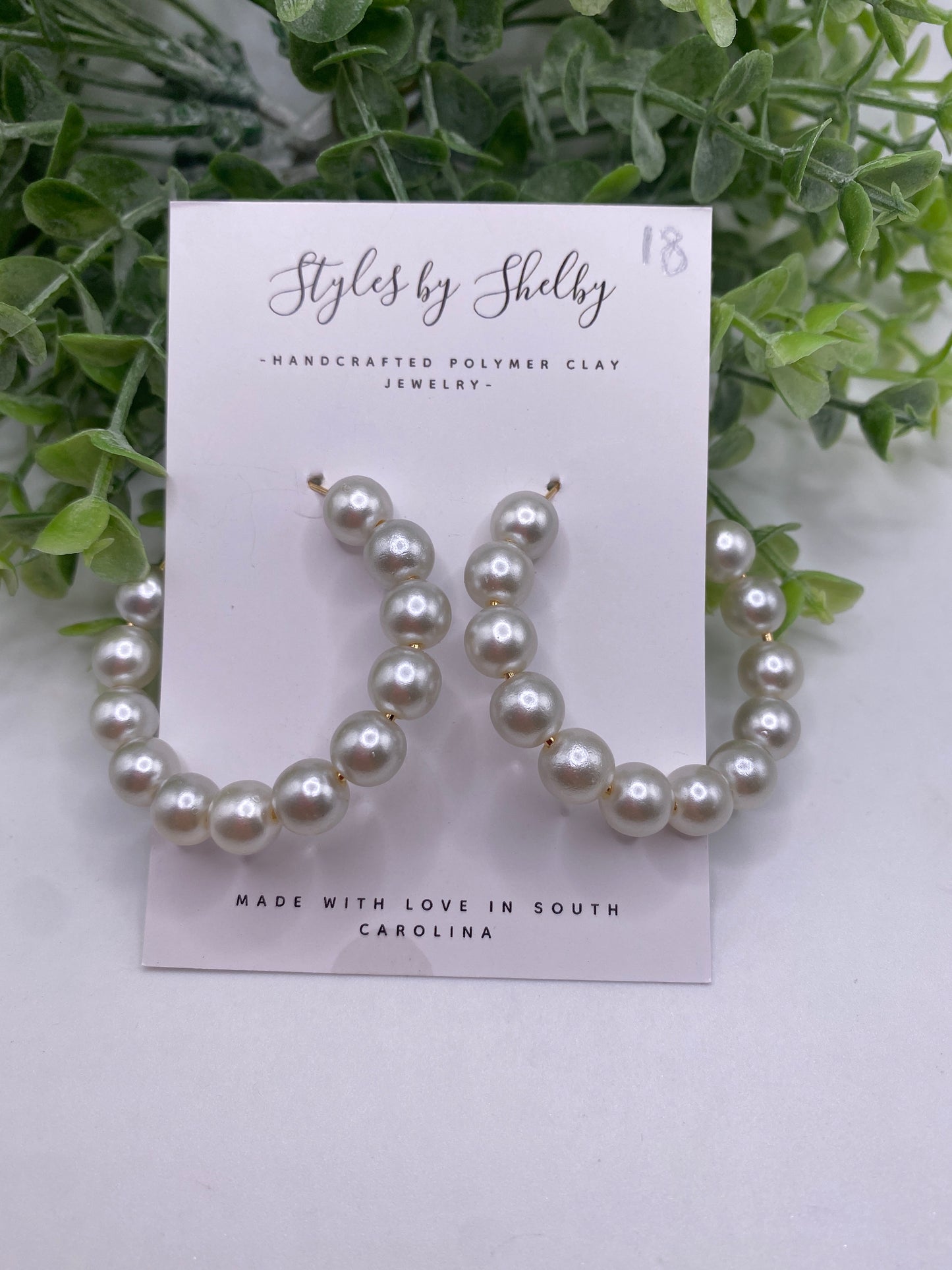 Pearl Hoops
