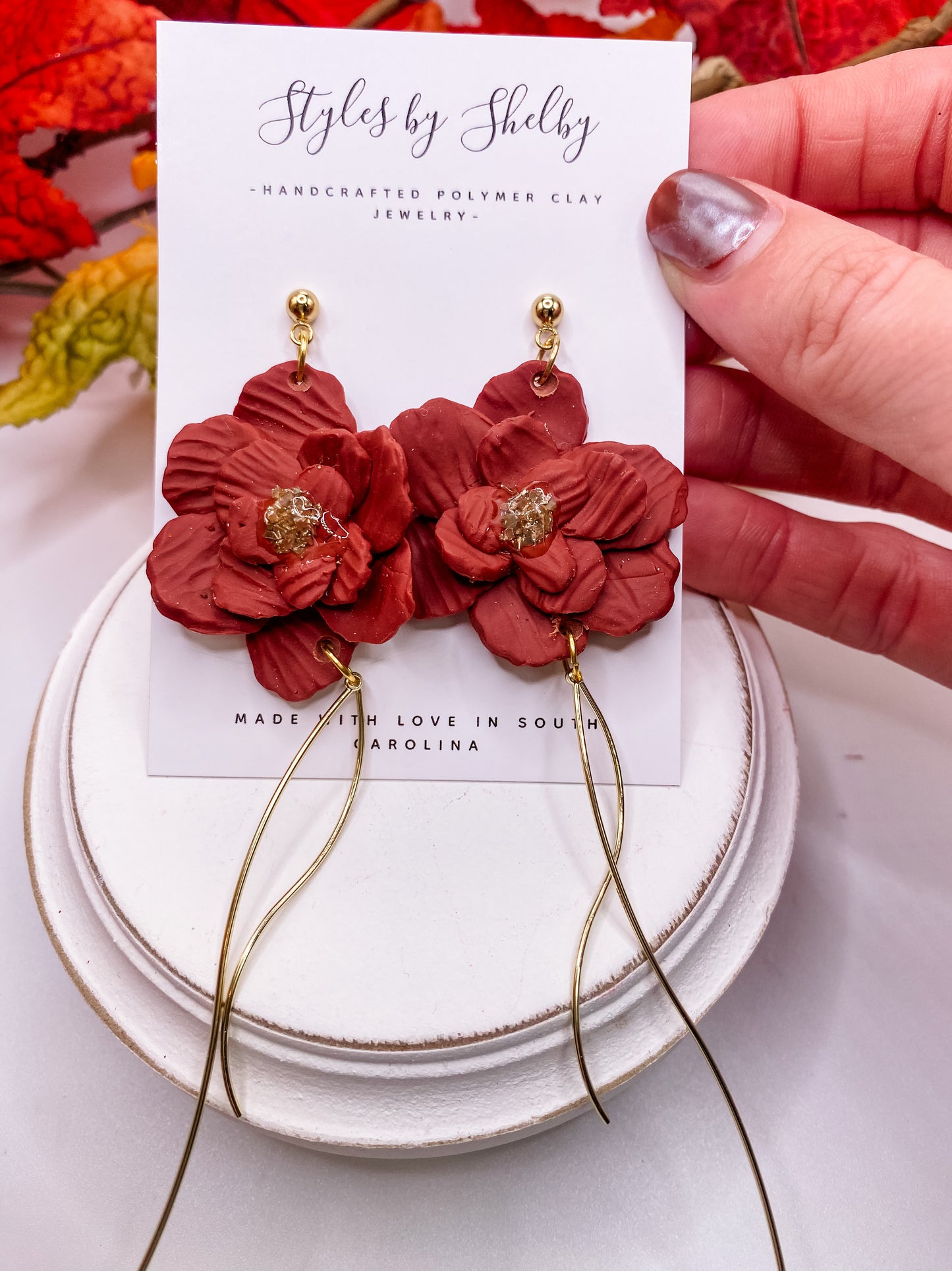 Floral Statement Dangle