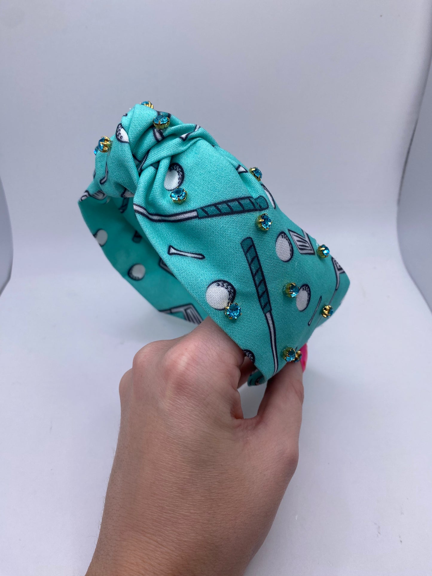 Golf Club Headband with Gems