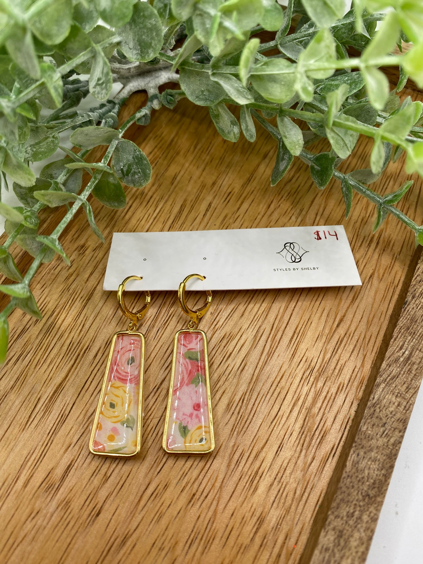 Pink + Yellow Dangle