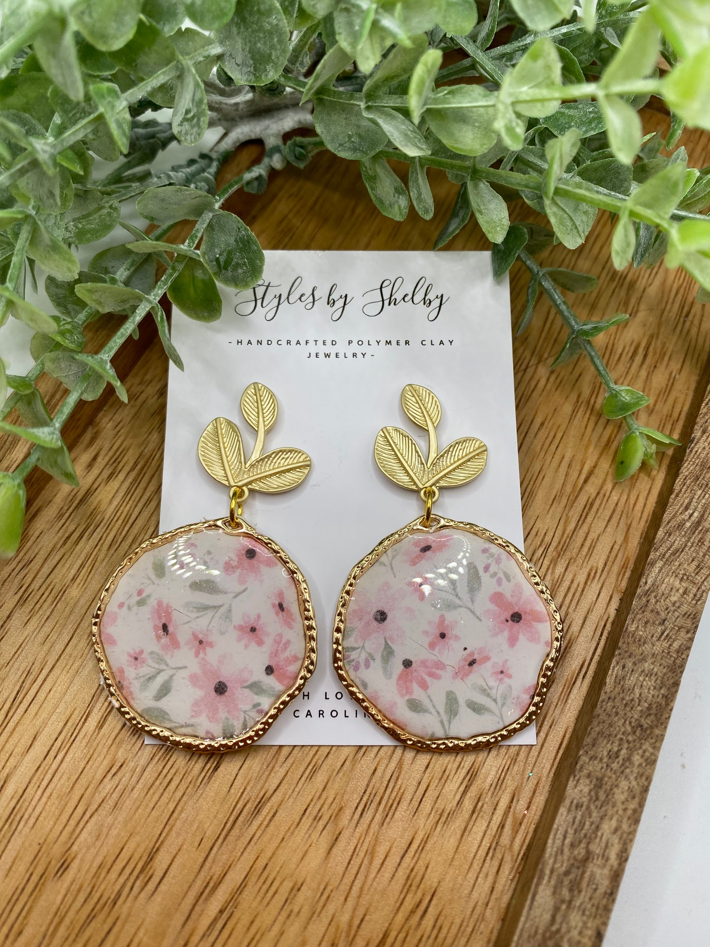 Floral Circle Dangle