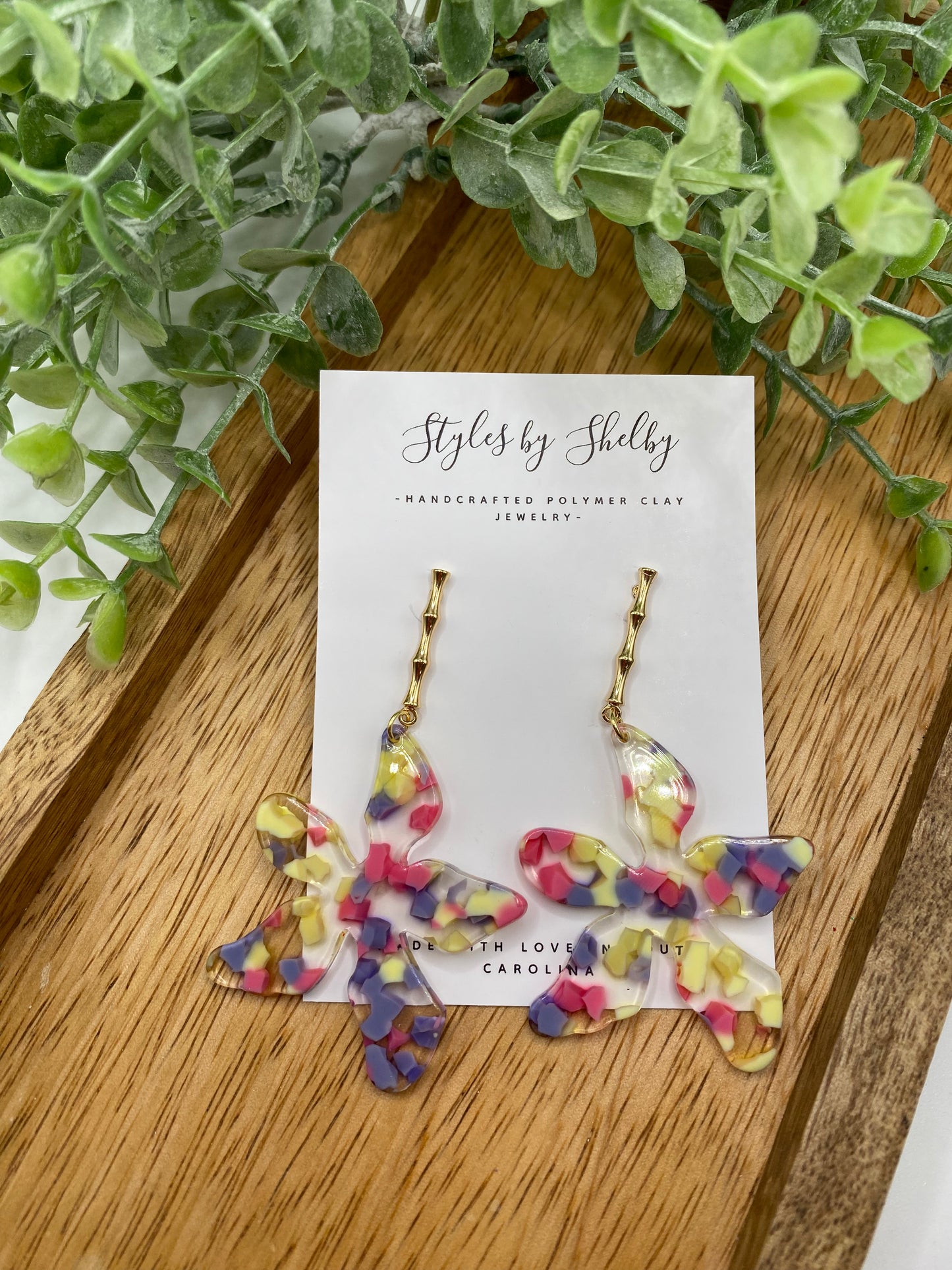 Acrylic Flower Dangles