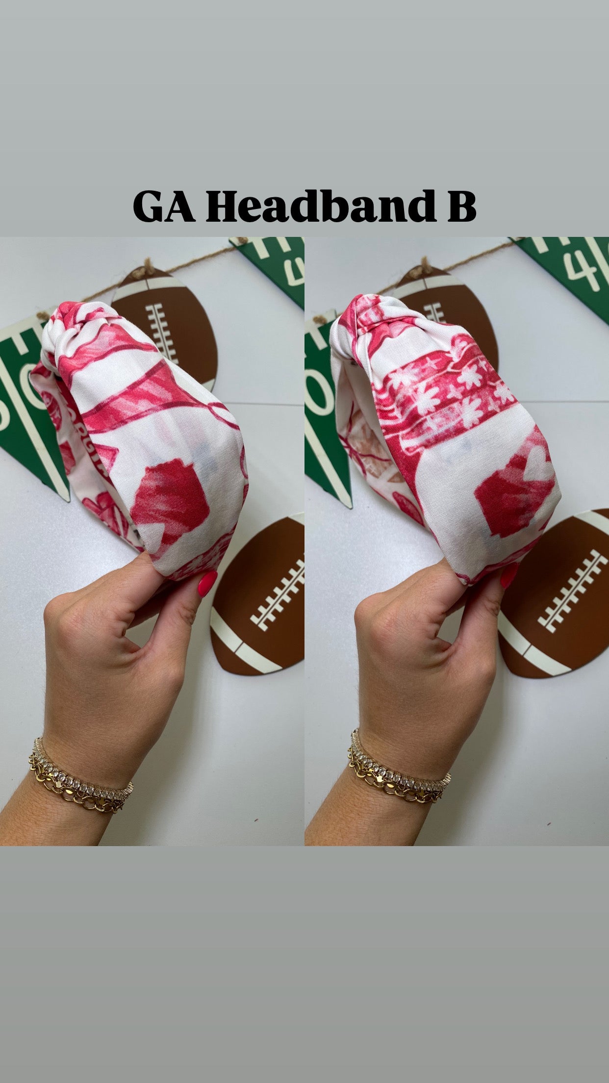 Bowtie GA Bulldog Headband