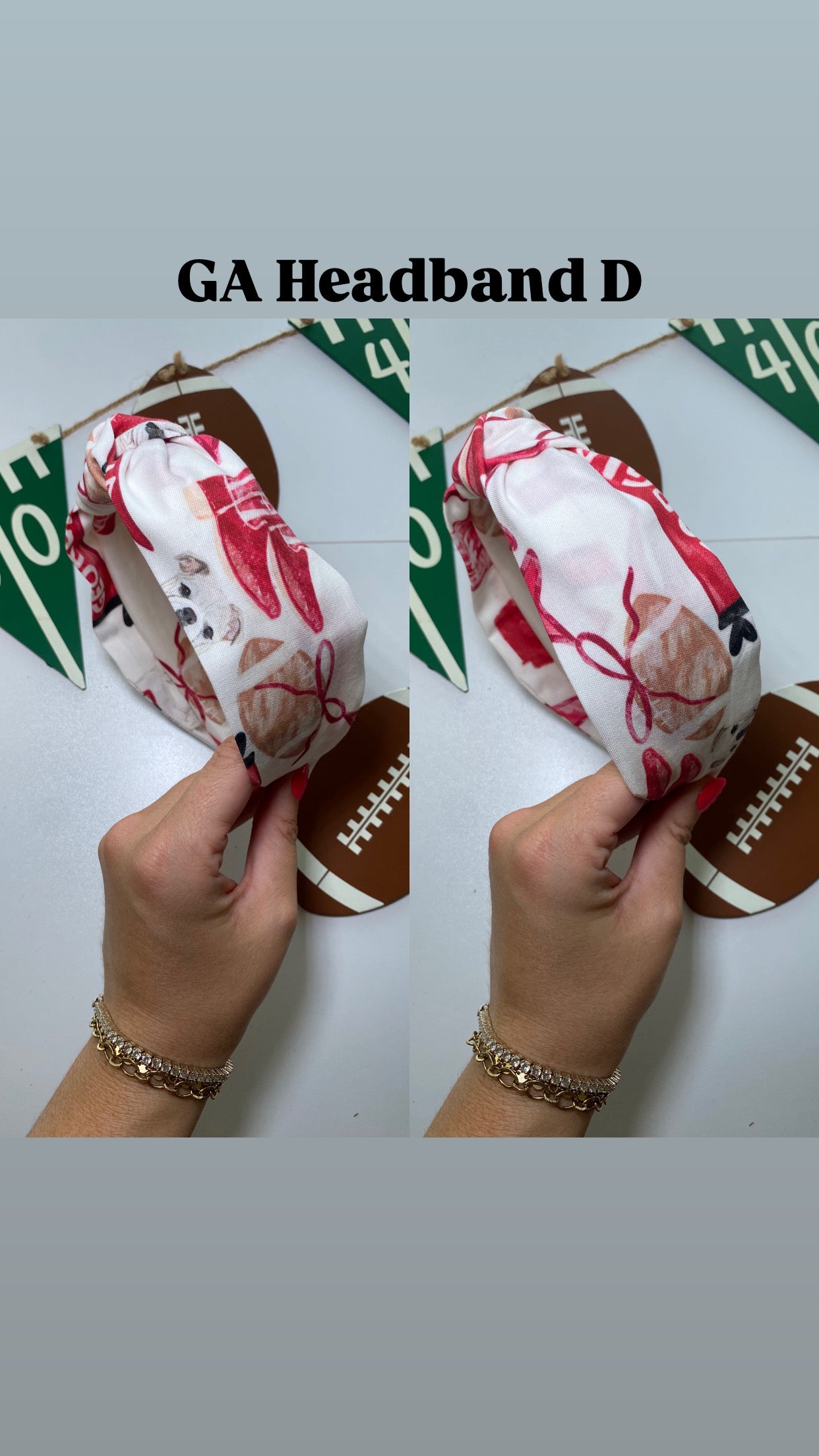 Bowtie GA Bulldog Headband