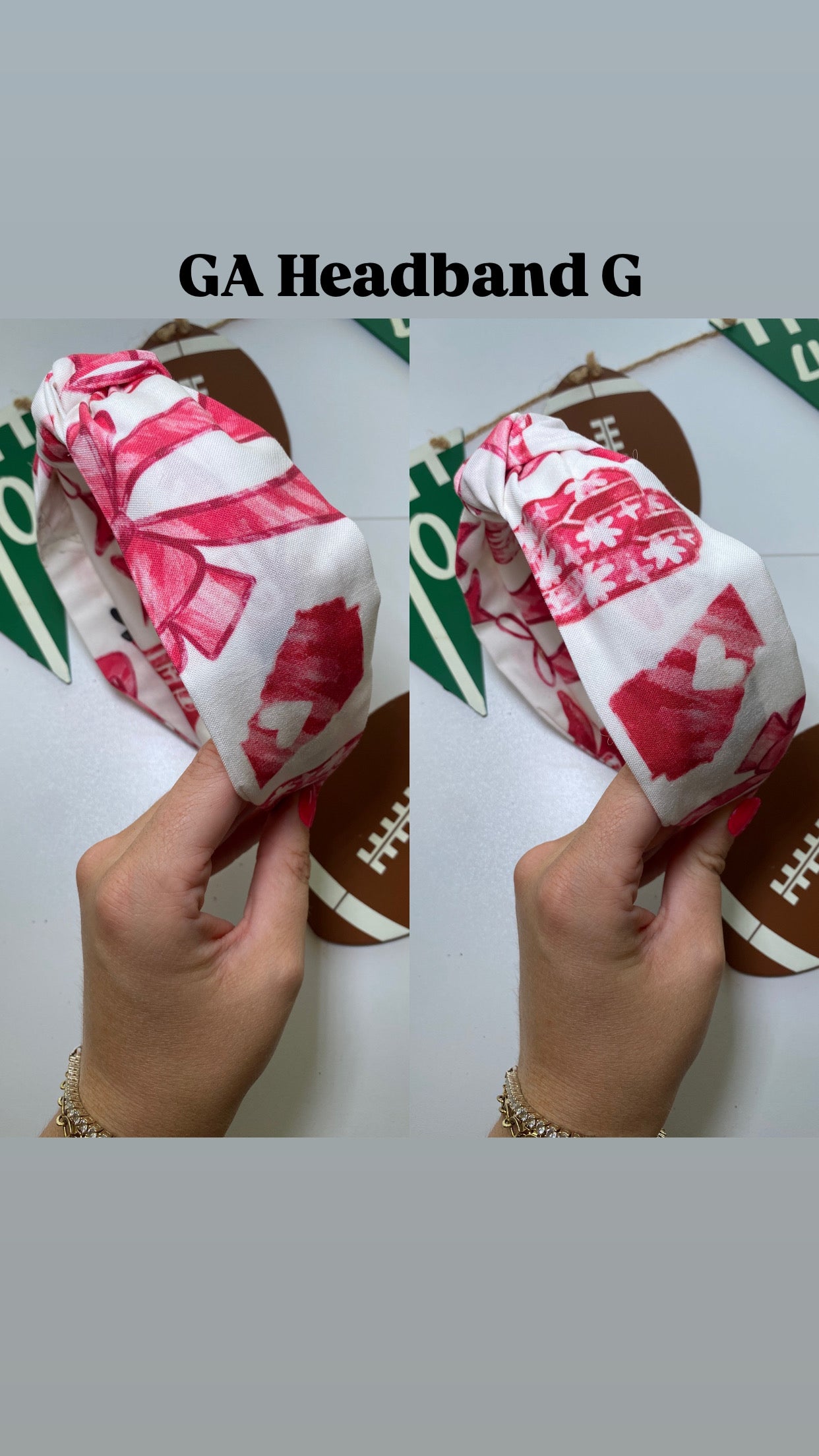 Bowtie GA Bulldog Headband