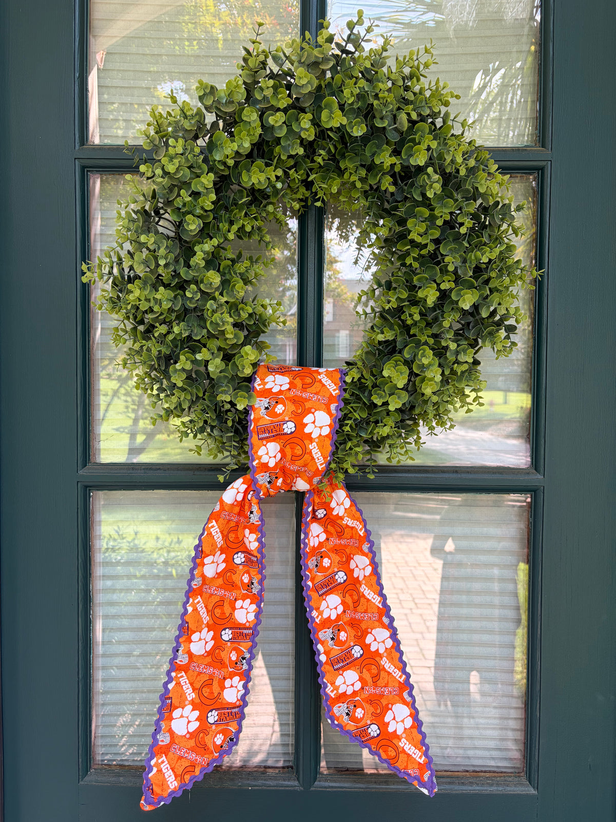 Clemson Tigers Sash with Ric Rac Trim