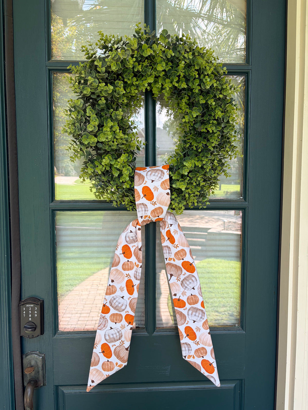 Pumpkin Wreath Sash