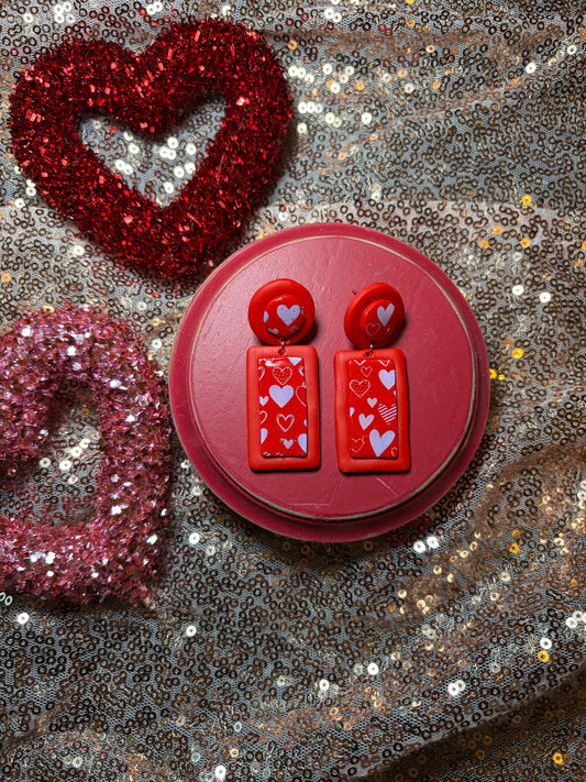 Heart Inlay Dangles