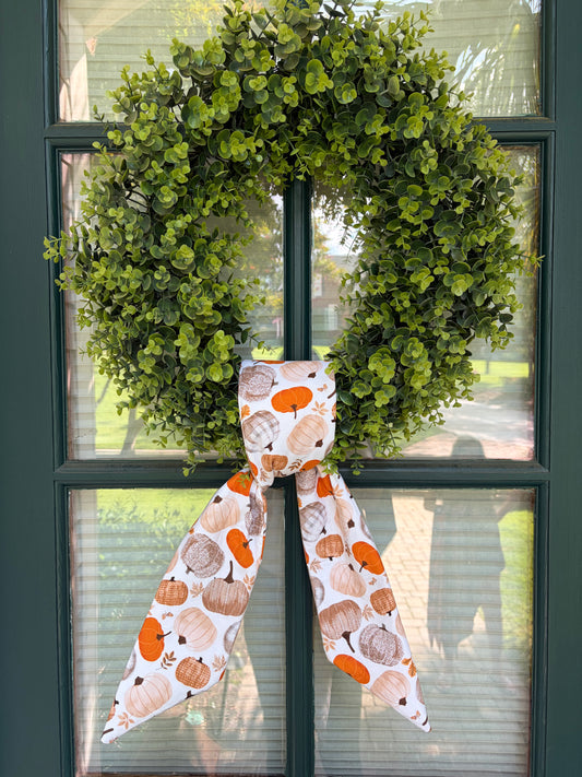 Pumpkin Wreath Sash