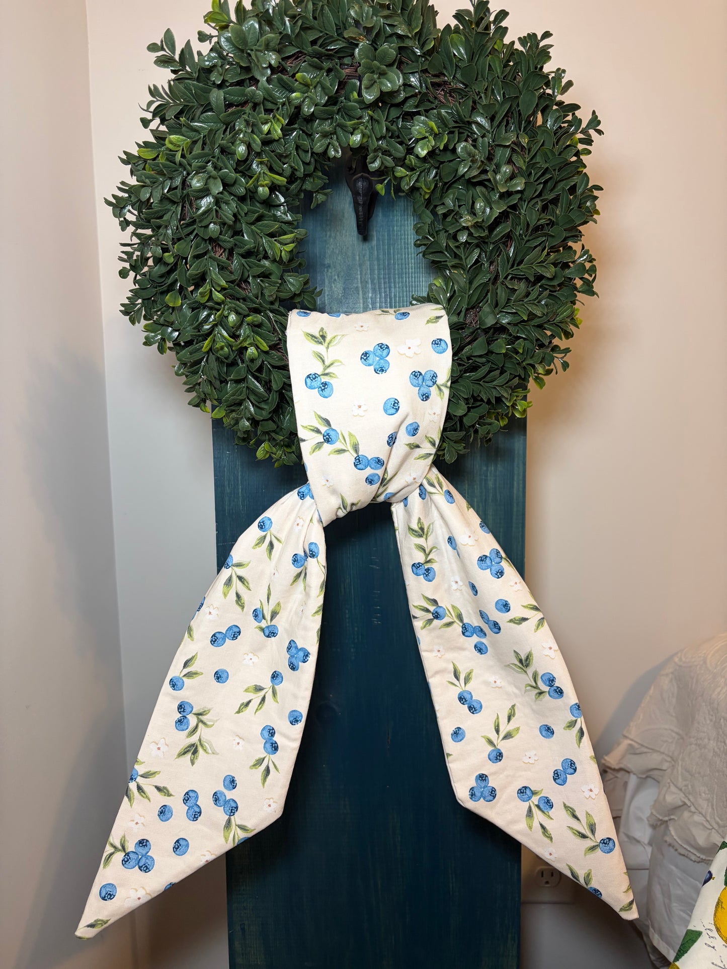 Blueberry Wreath Sash