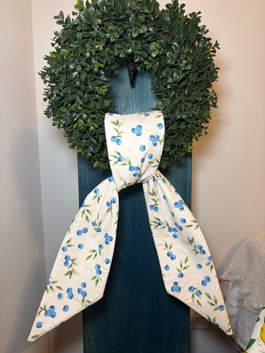 Blueberry Wreath Sash