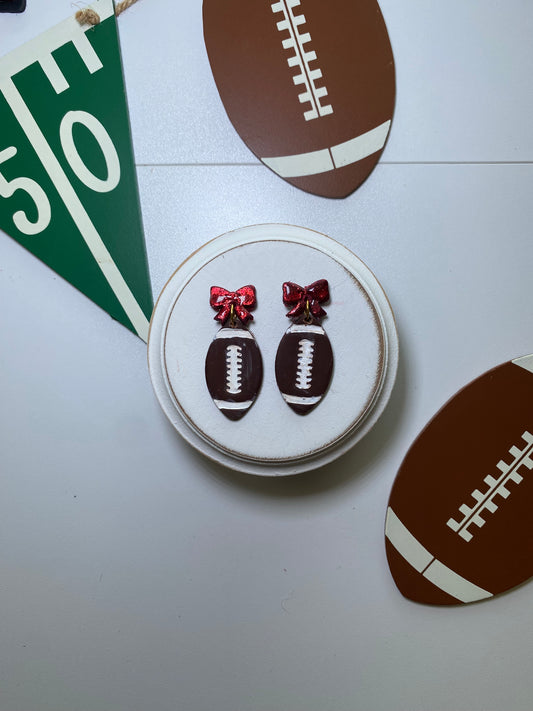 Football Bow Dangle