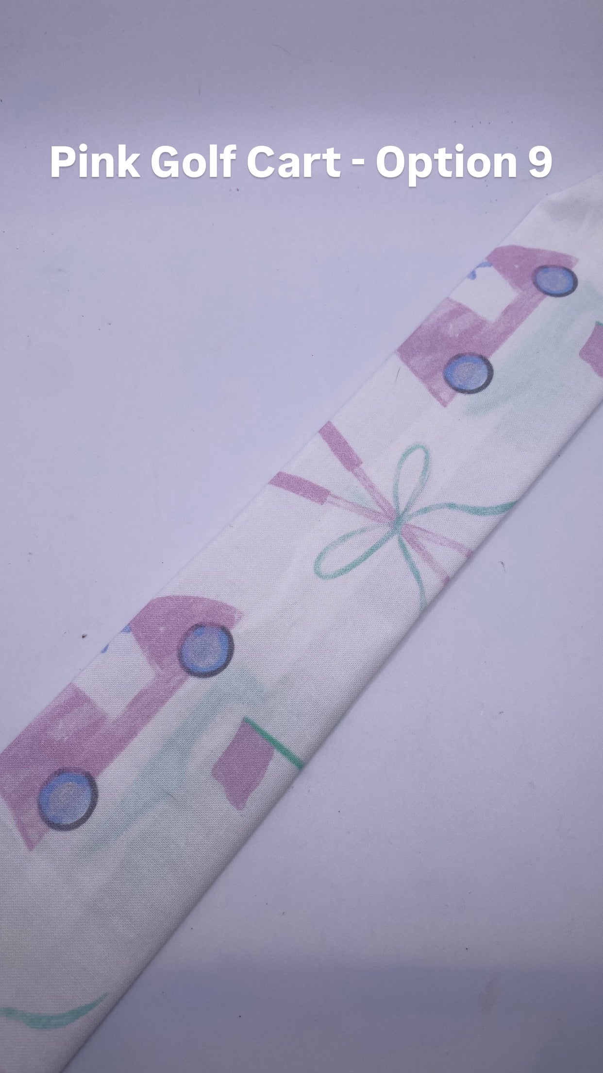 Pink Golf Cart Headband