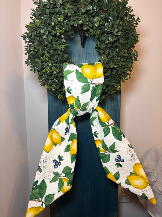 Lemon Wreath Sash
