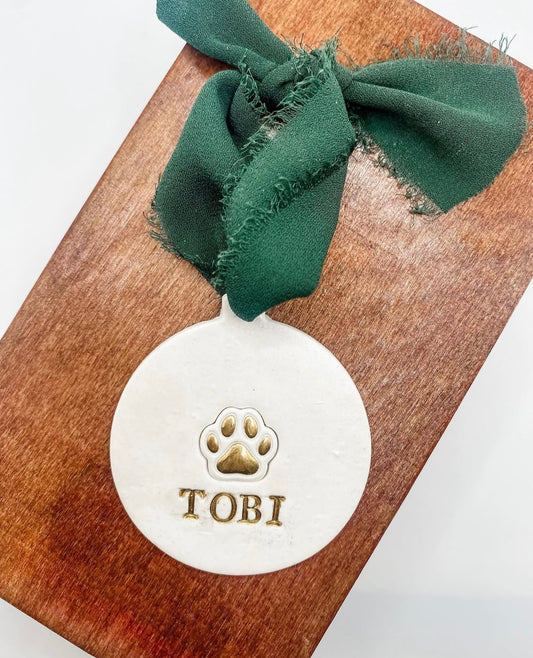 Custom Pet Name Ornament
