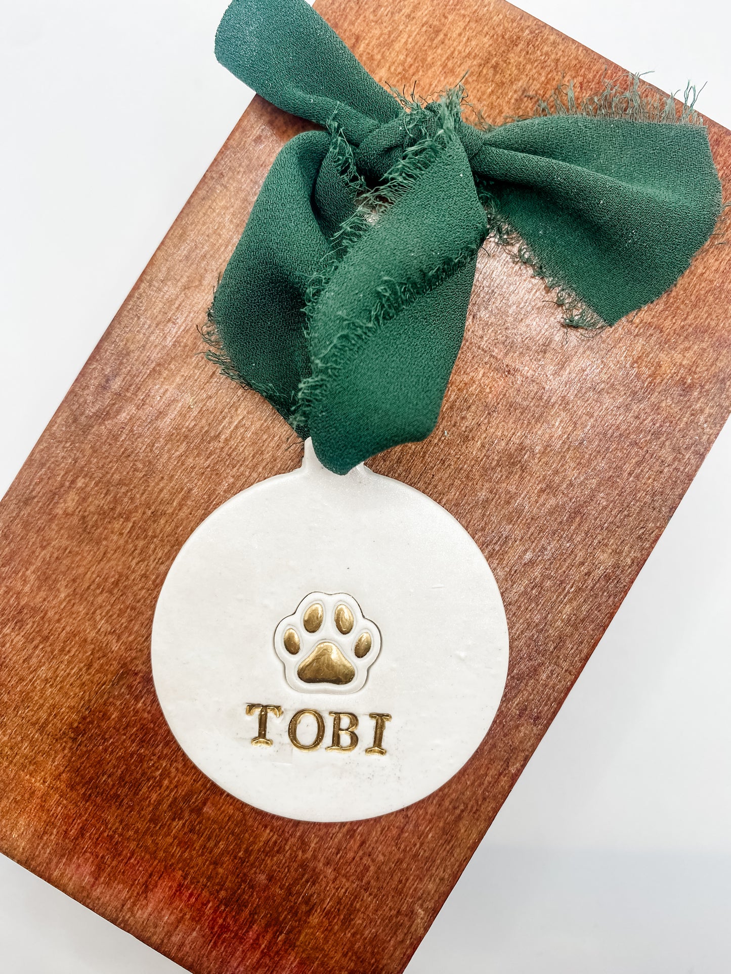 CUSTOM Pet Name Ornament