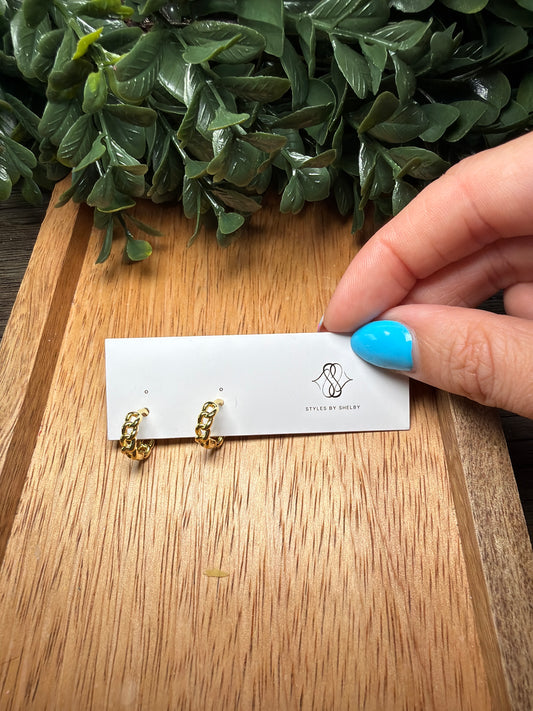 Tiny Gold Hoops