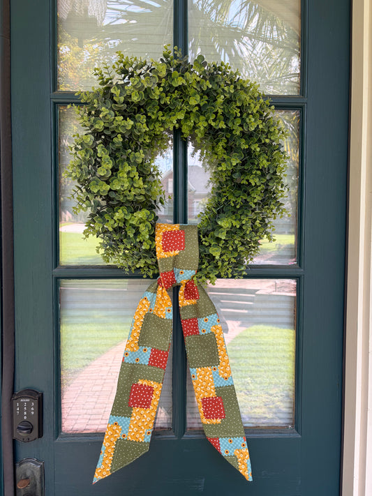 Sunflower Patchwork Sash