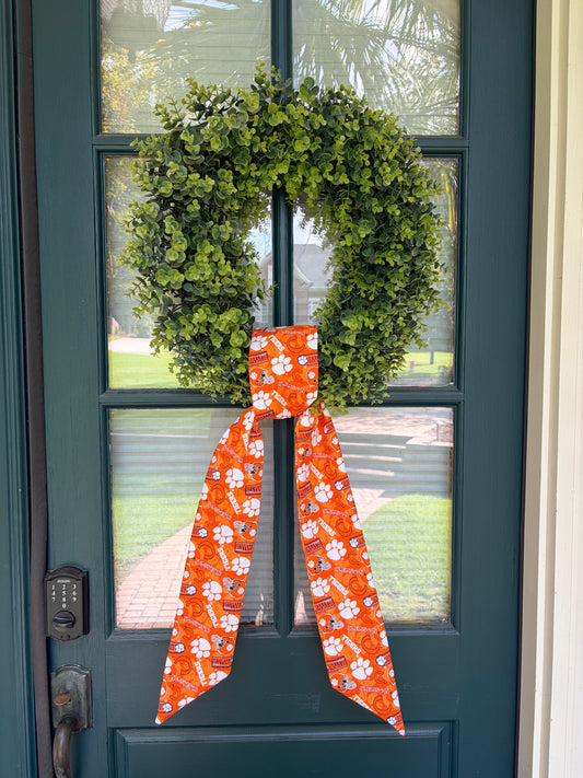 Clemson Tigers Sash without Ric Rac Trim