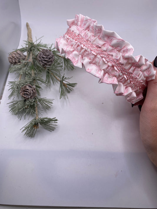 Pink Ruffle Headband